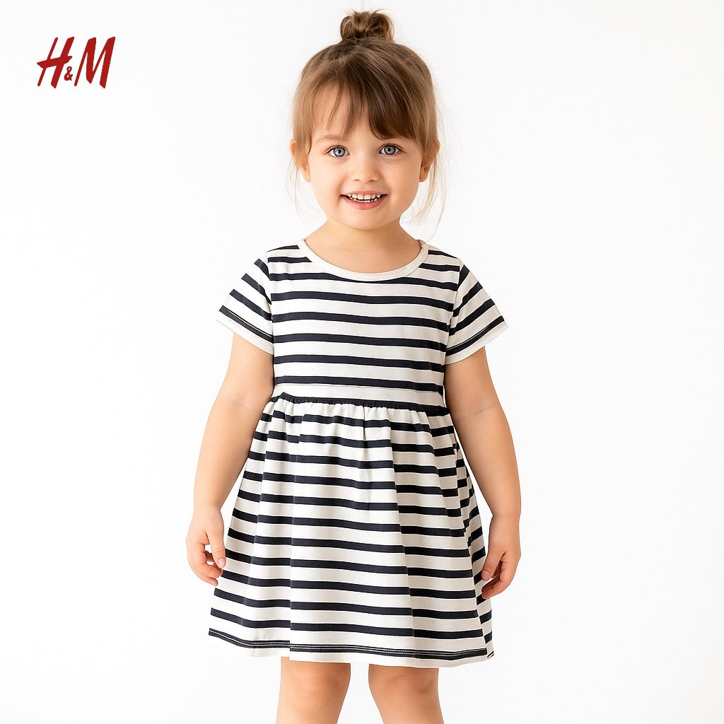 STRIPE BLACK AND WHITE FROCK