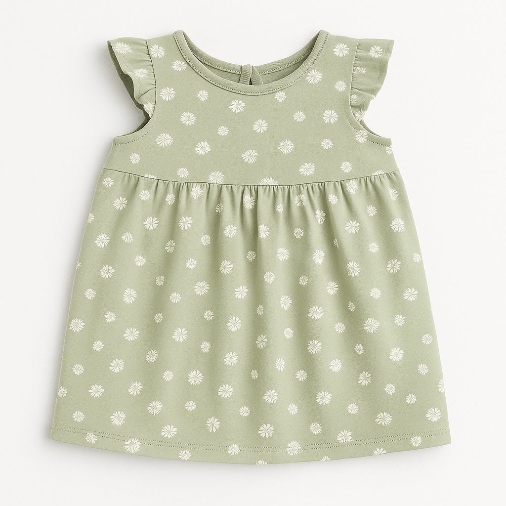 Floral light green frock