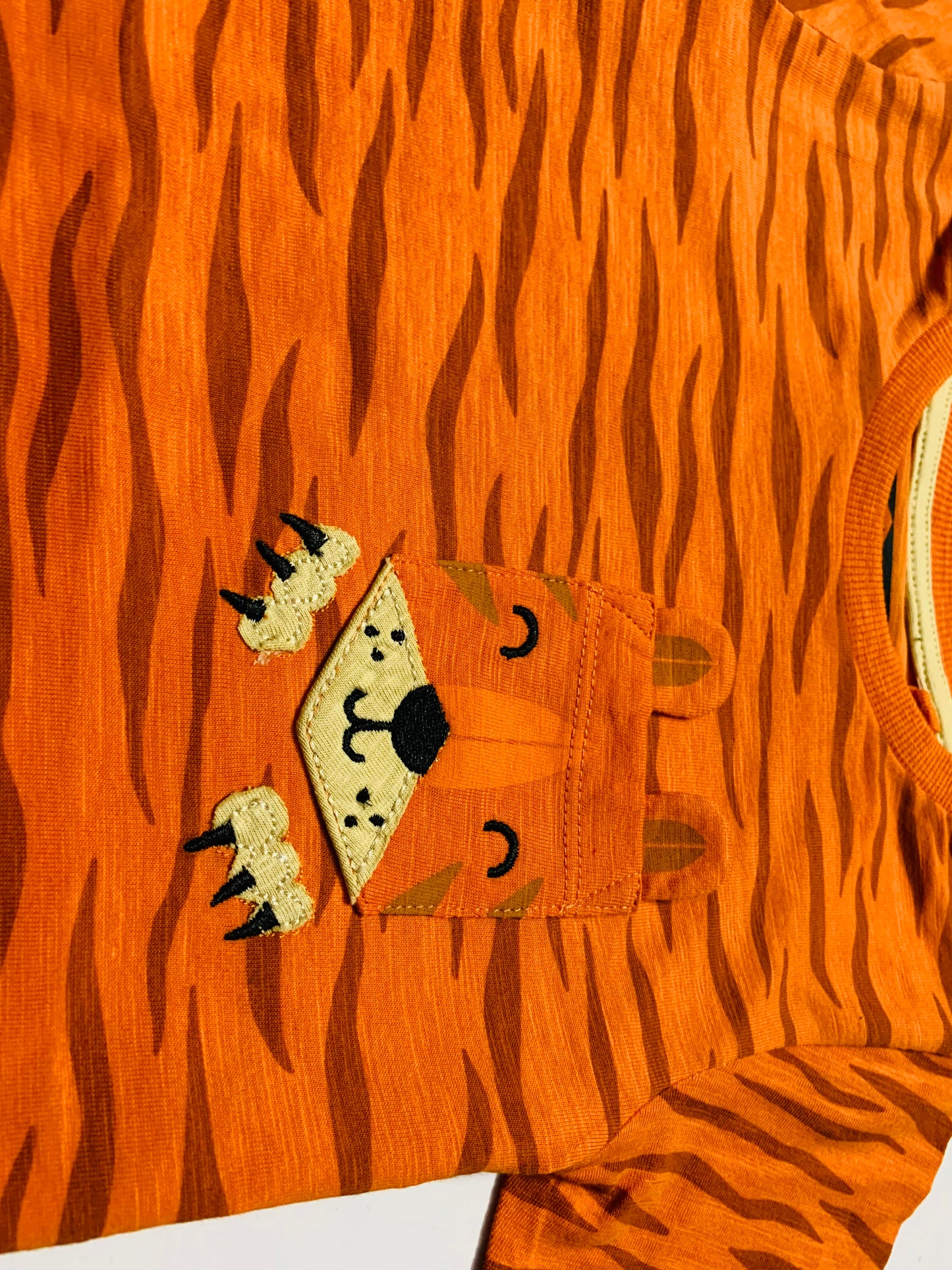 Orange tiger t-shirt