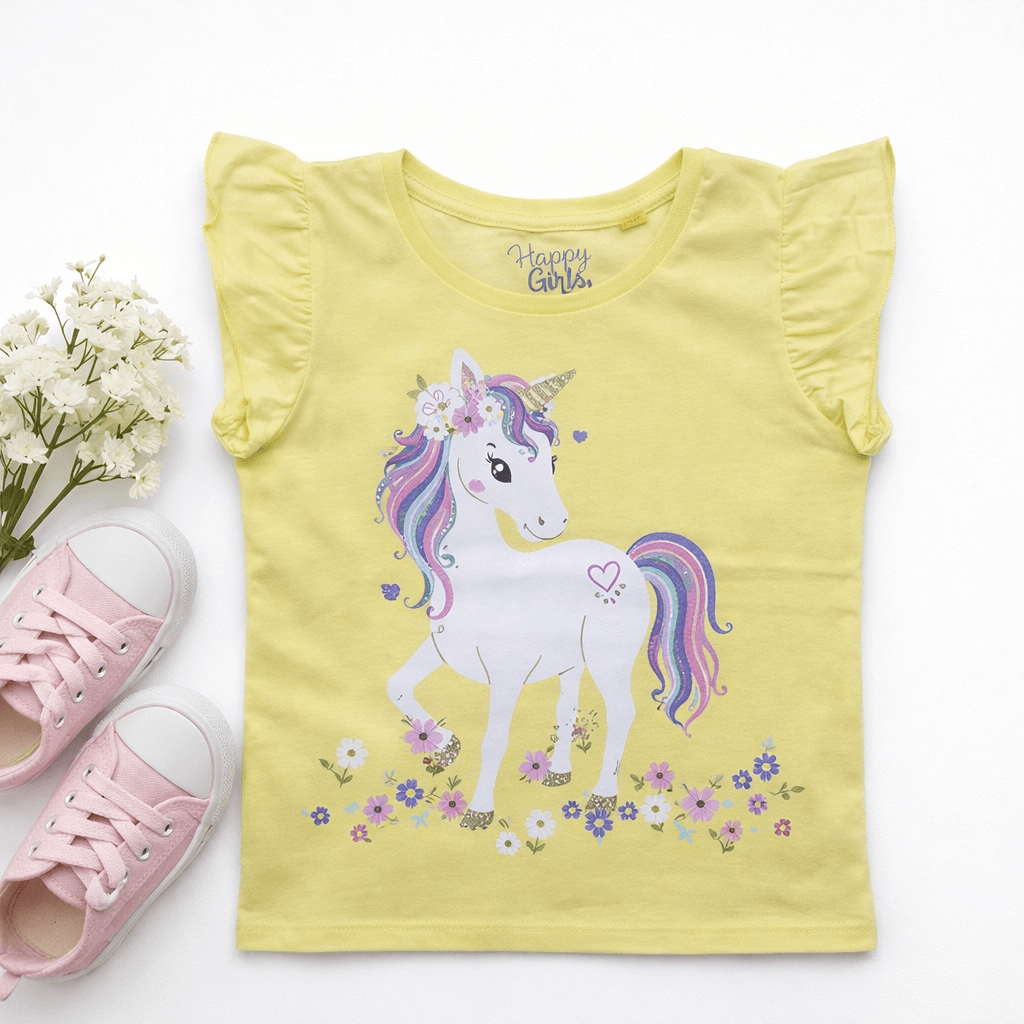 UNICORN YELLOW T-SHIRT