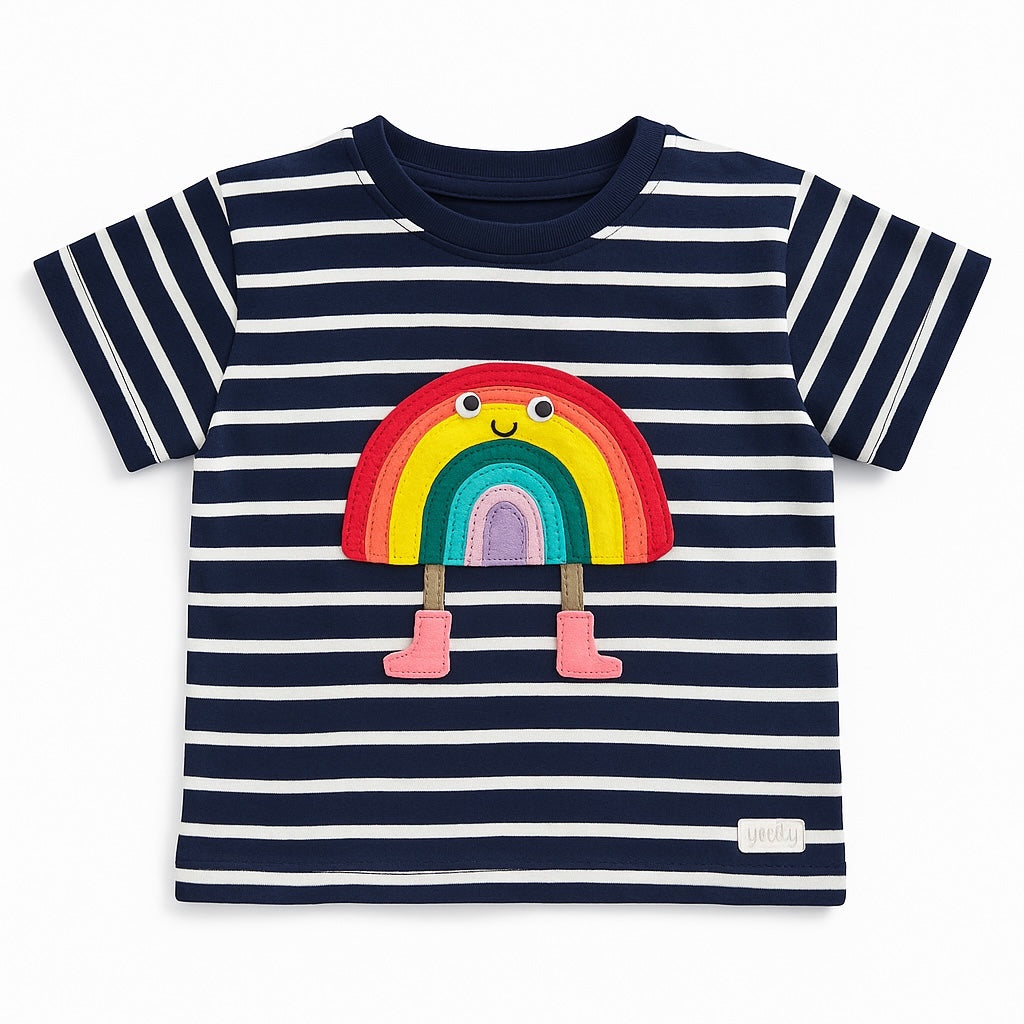 RAINBOW STRIPE T-SHIRT