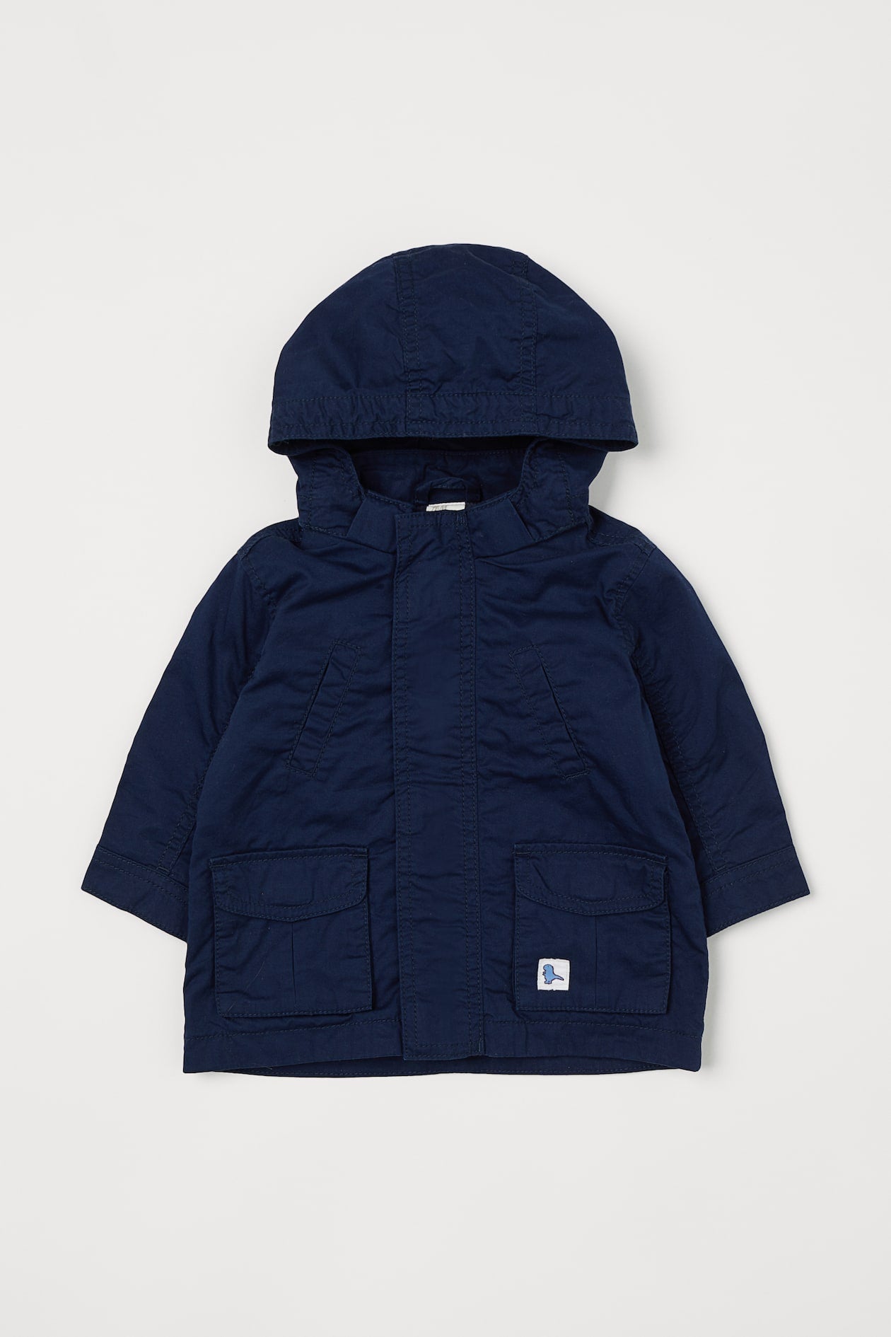 COTTON LIGHT WEIGHT HOODED JACKET