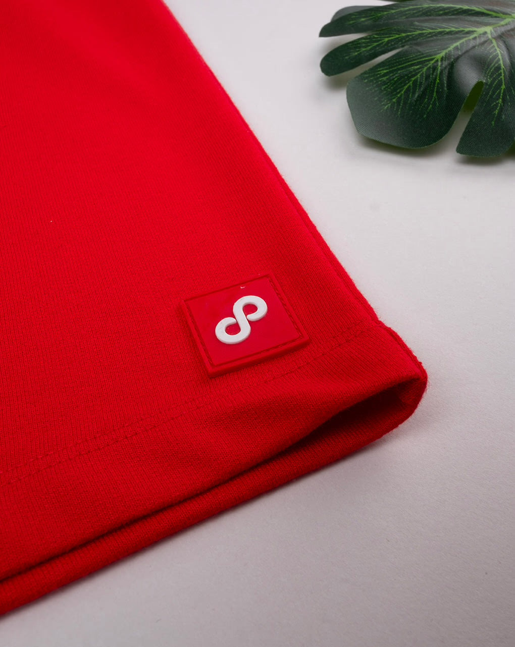 Two Tone Terry Red Shorts