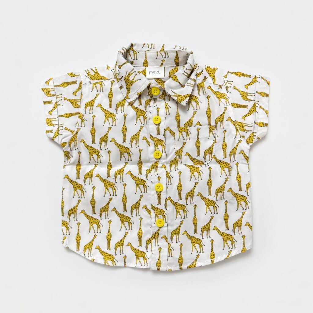 GIRAFFE PRINT CASUAL SHIRT