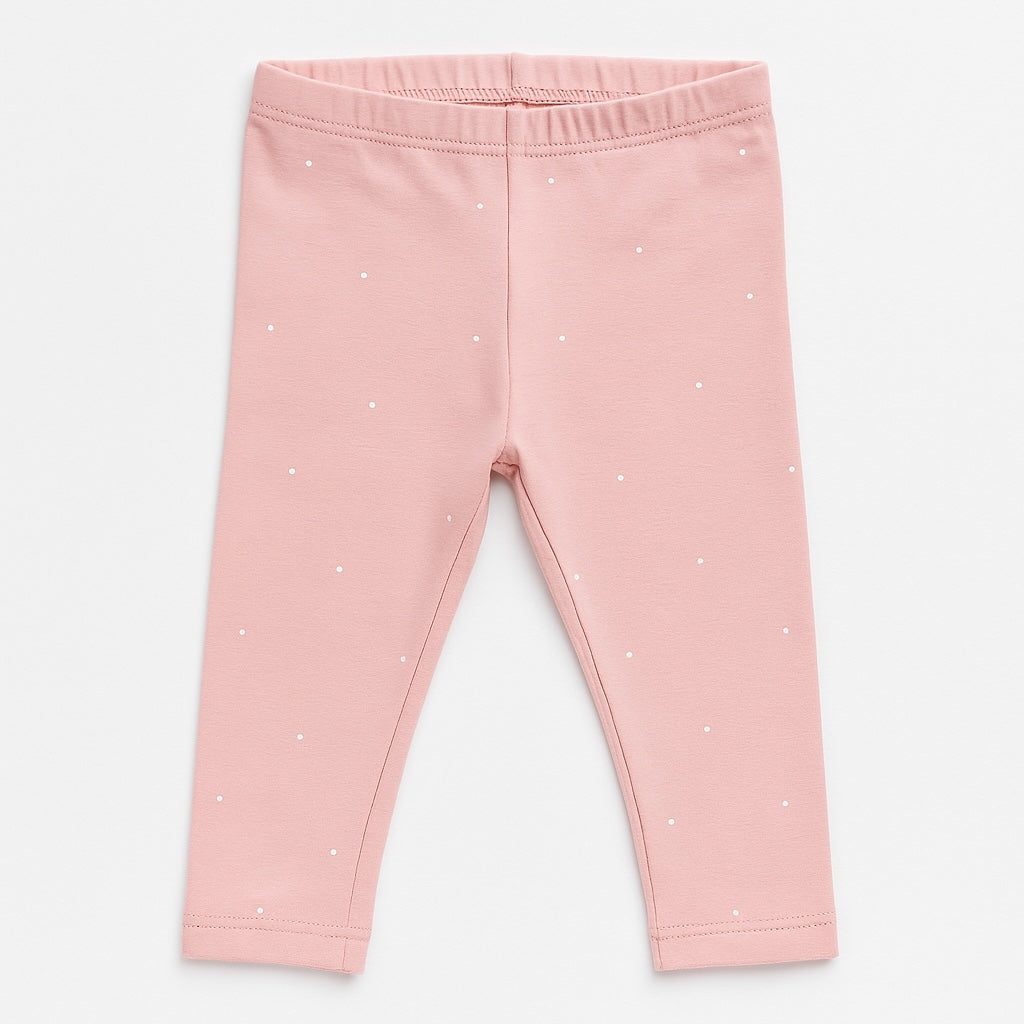 Polka baby pink leggings