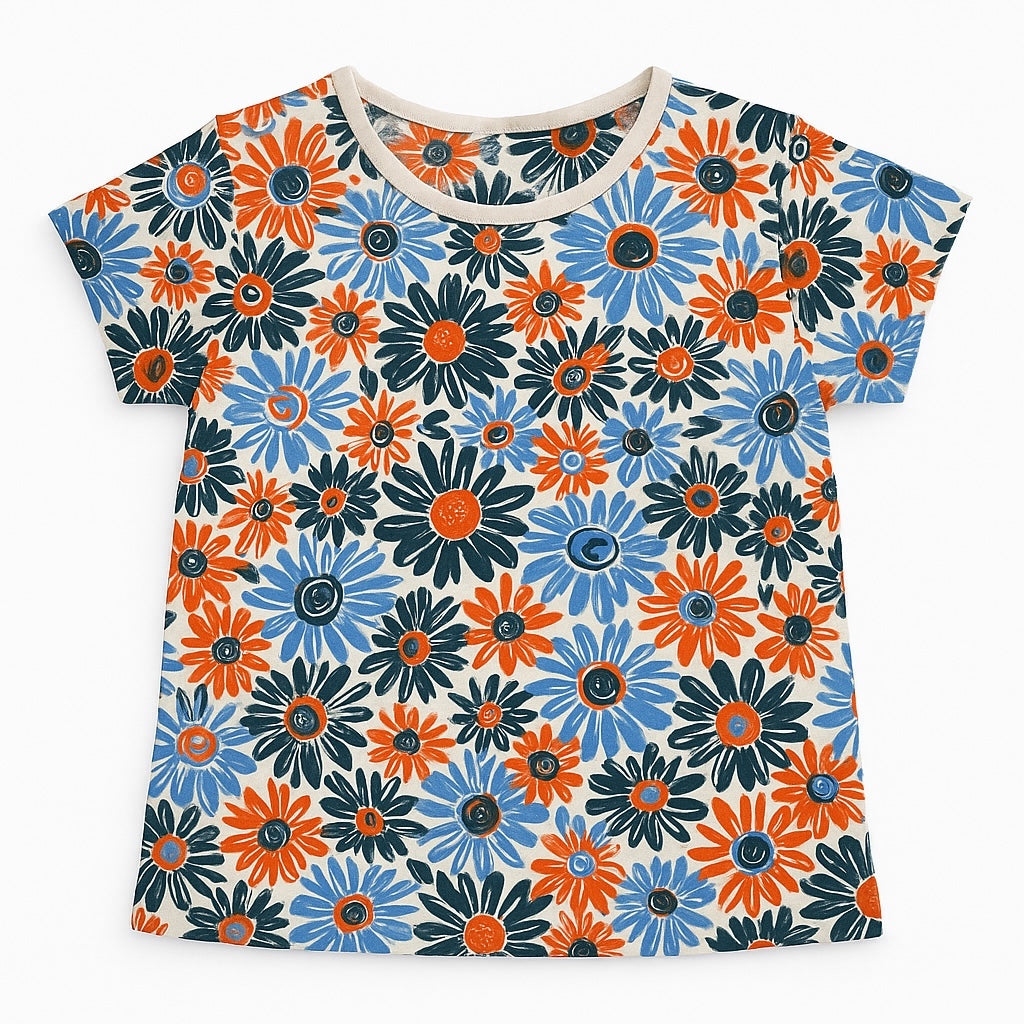 FLORAL PATTERN T-SHIRT