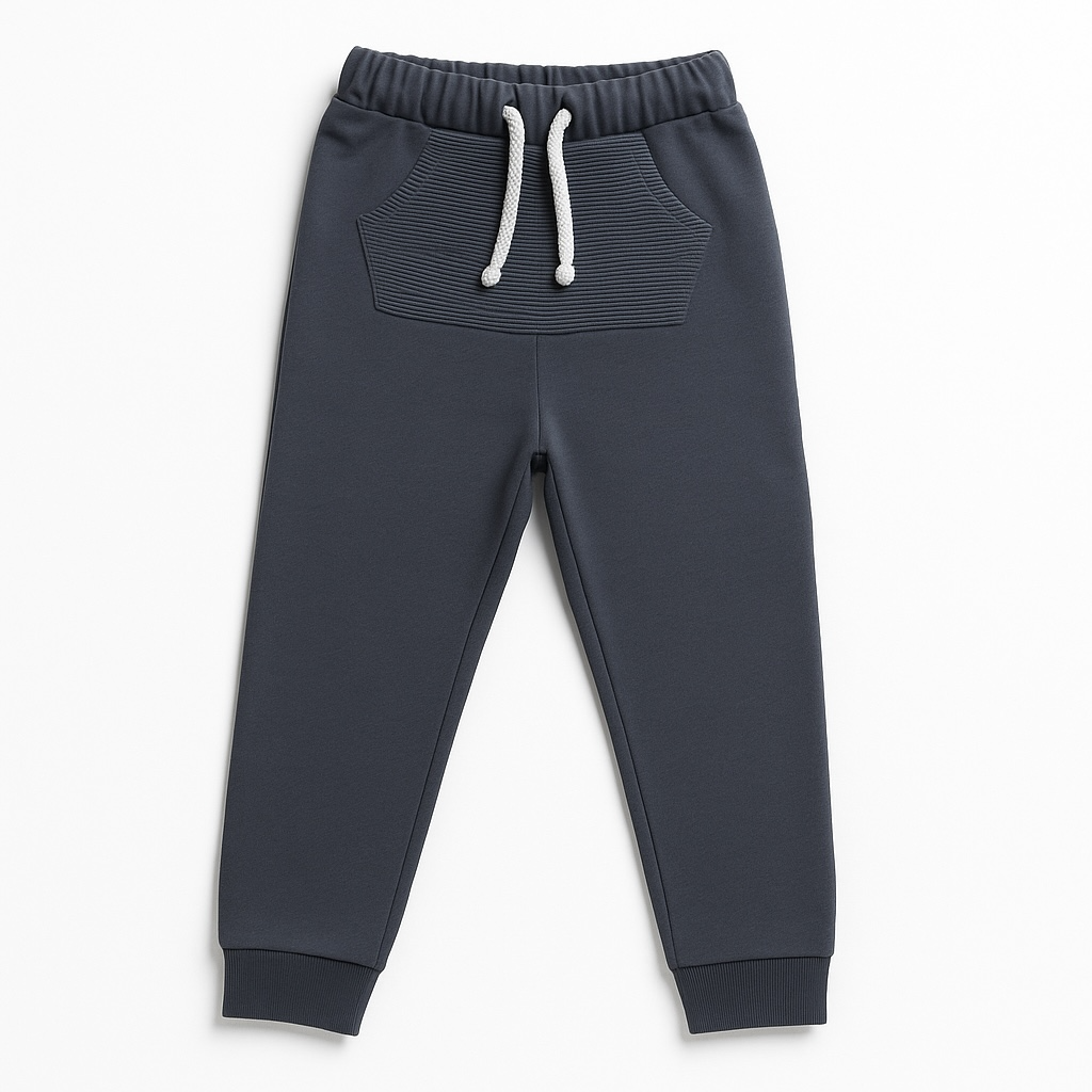KANGAROO POCKET STYLE GREY TROUSER