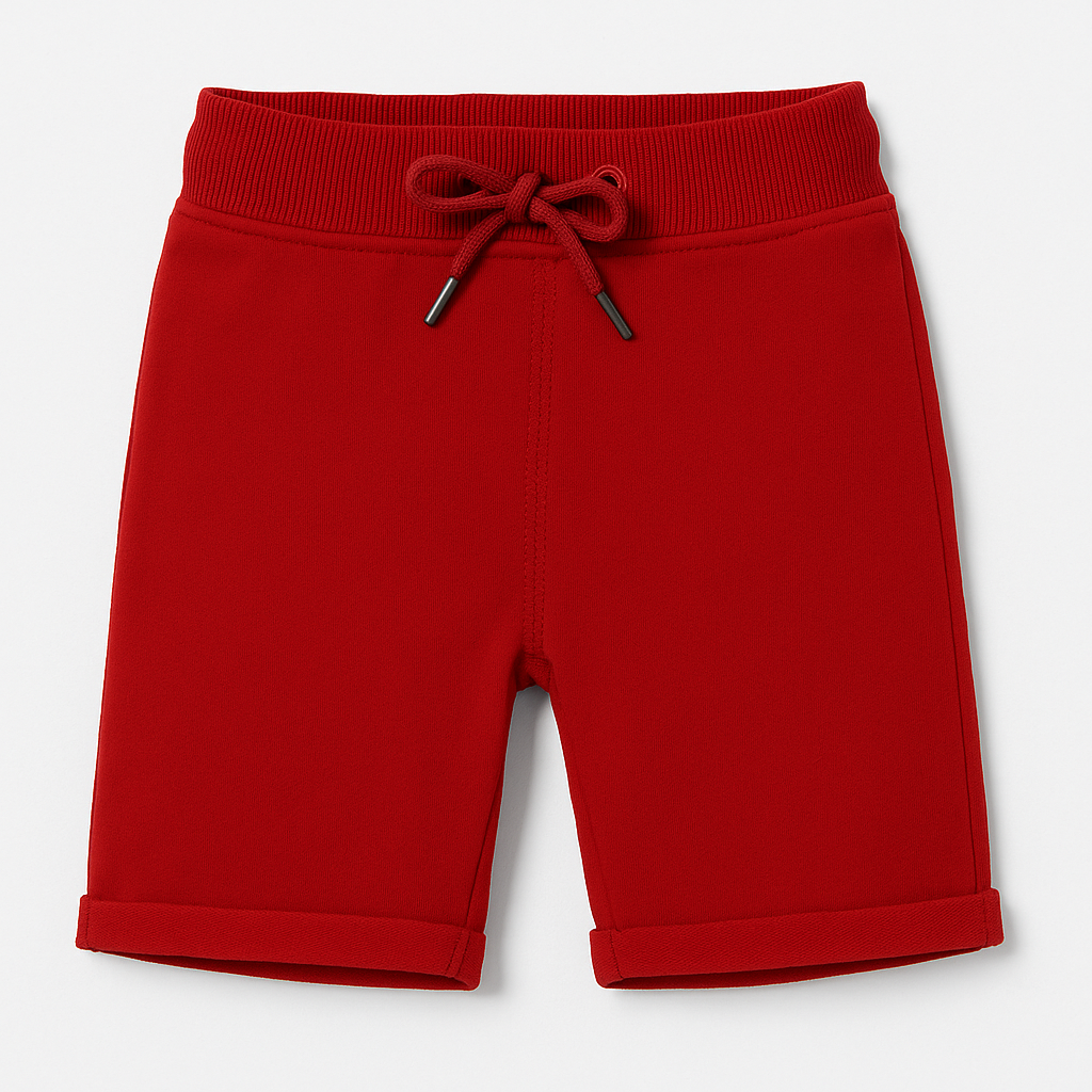Red Terry Shorts