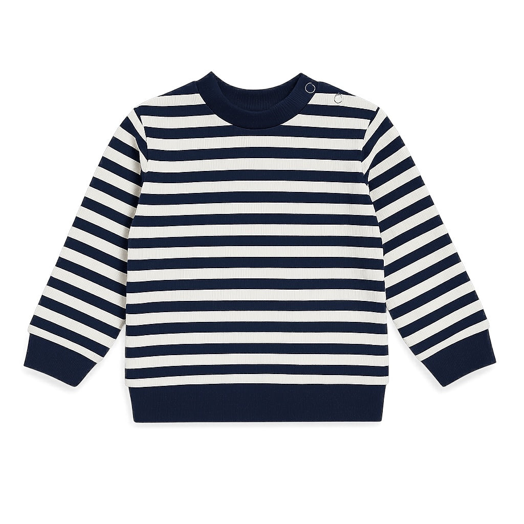 BLUE STRIPE SWEATSHIRT