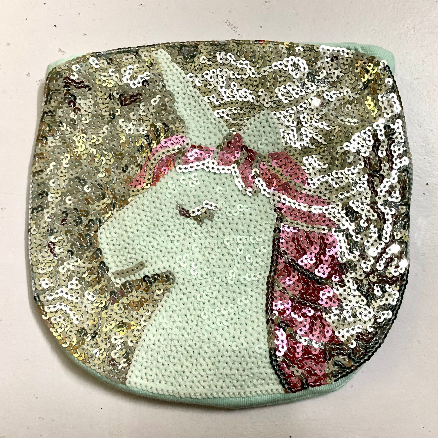 Unicorn light blue purse