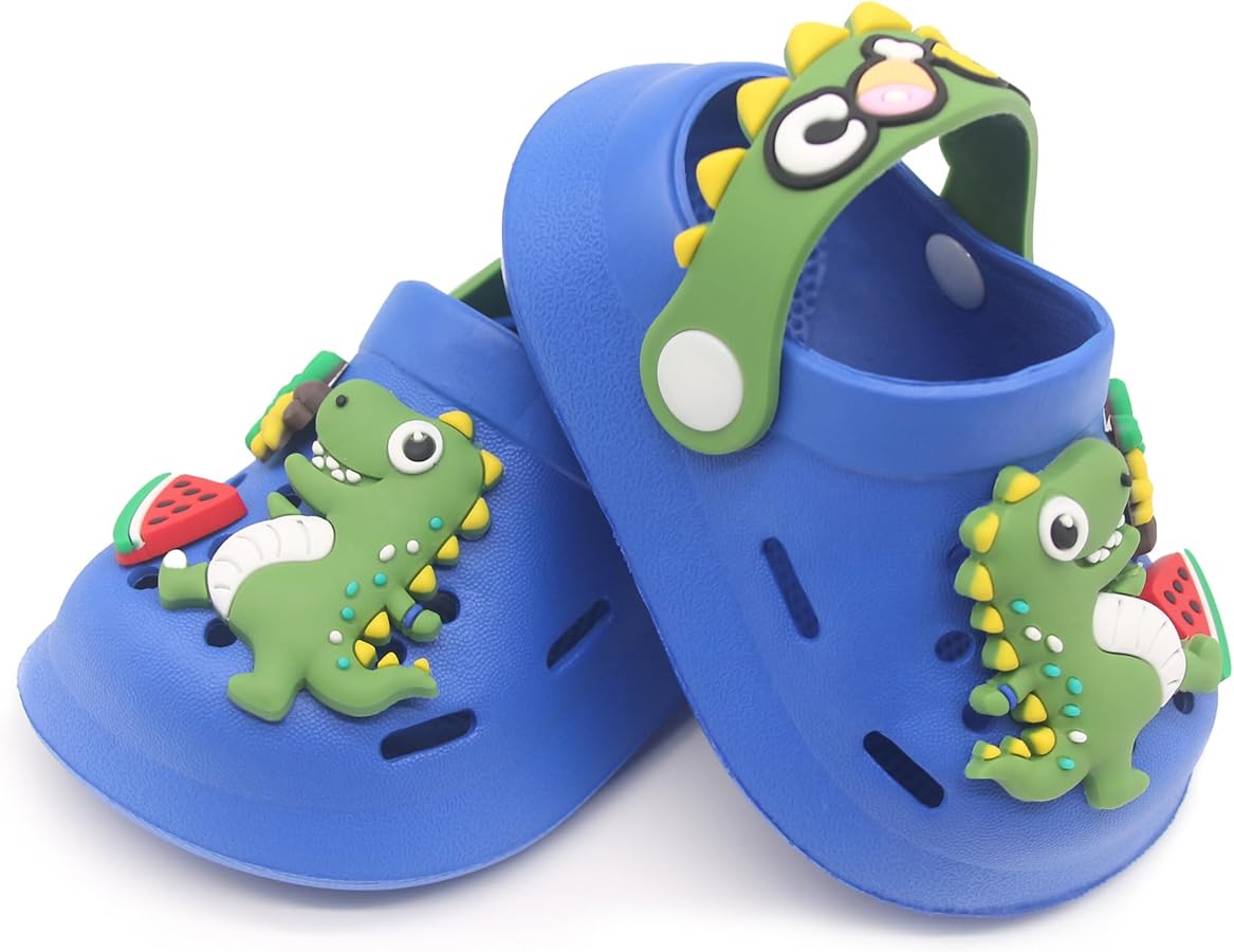 DINOSAUR STYLE CLOG SHOES BLUE