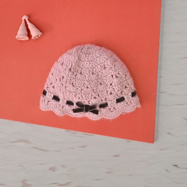 BABY PINK WINTER CAP