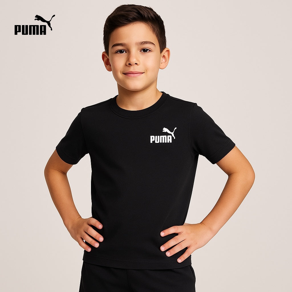 P BLACK EMBROIDERY T-SHIRT