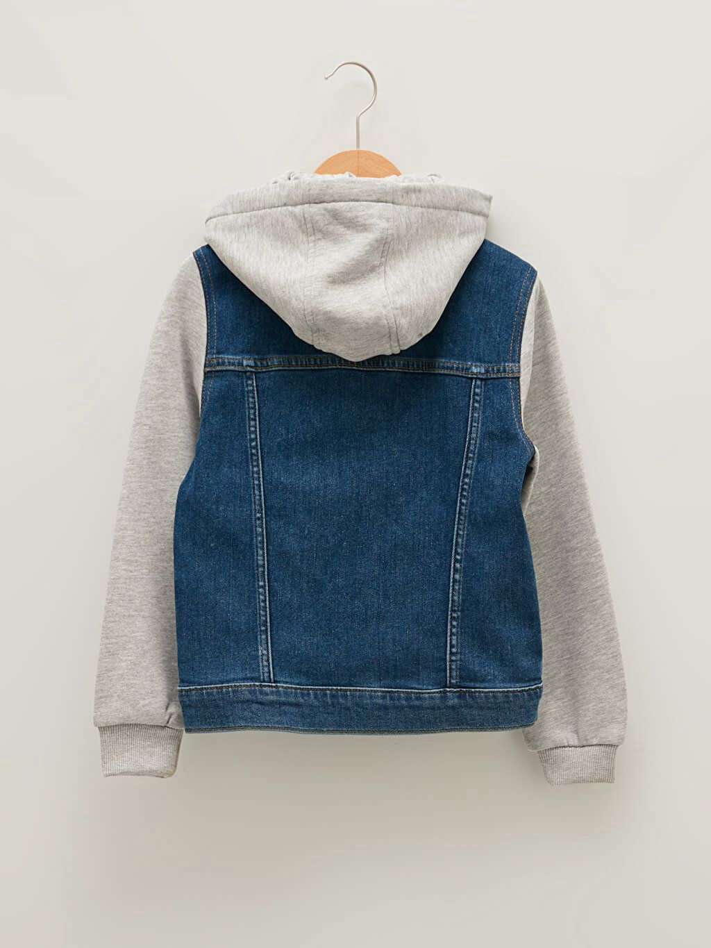 DENIM HOODED JACKET