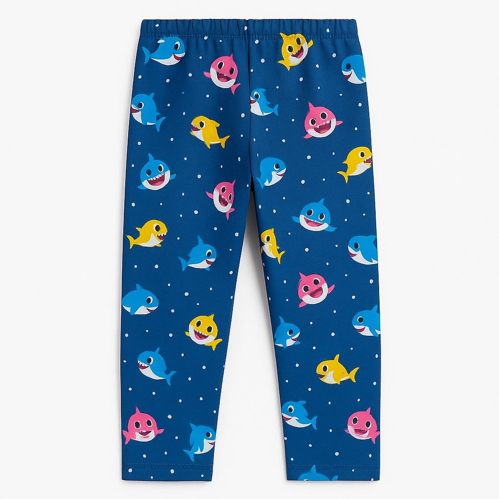 Baby shark blue leggings