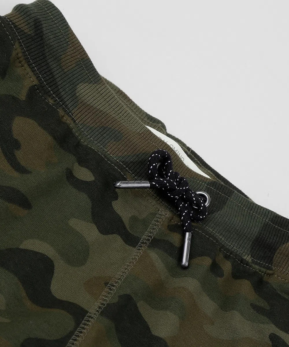 Camouflage terry shorts