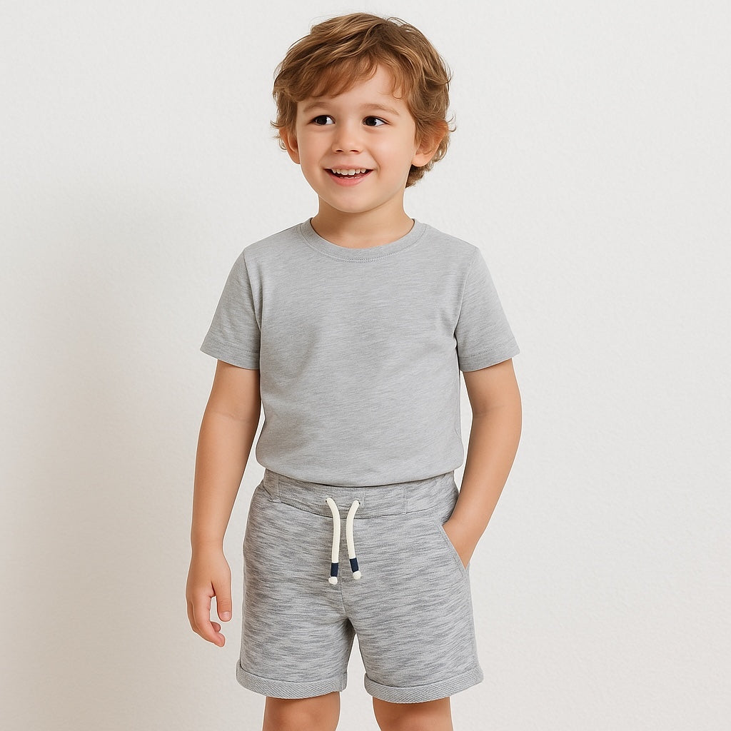 Lining grey shorts