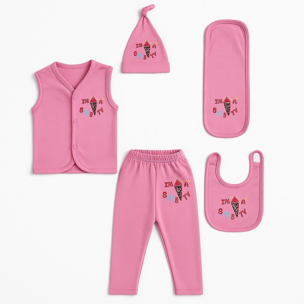 I’M SWEETY 5pc SET WITH BURP