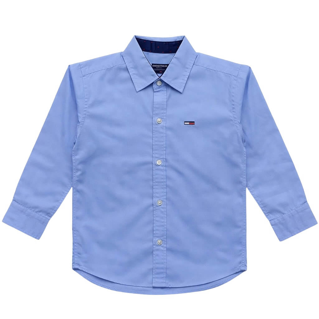 LIGHT BLUE BASIC CASUAL SHIRT