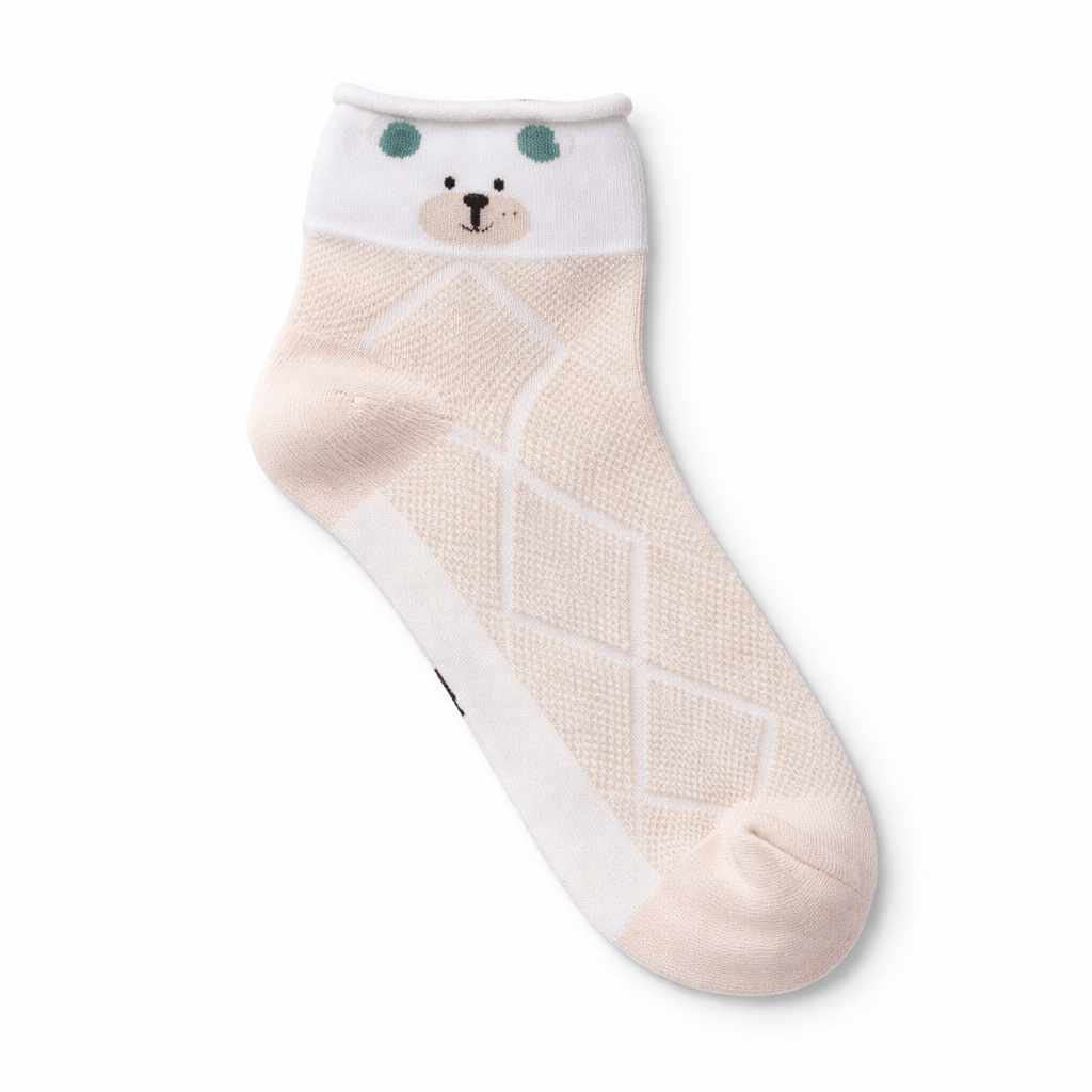 TEDDY LIGHT PEACH SOCKS