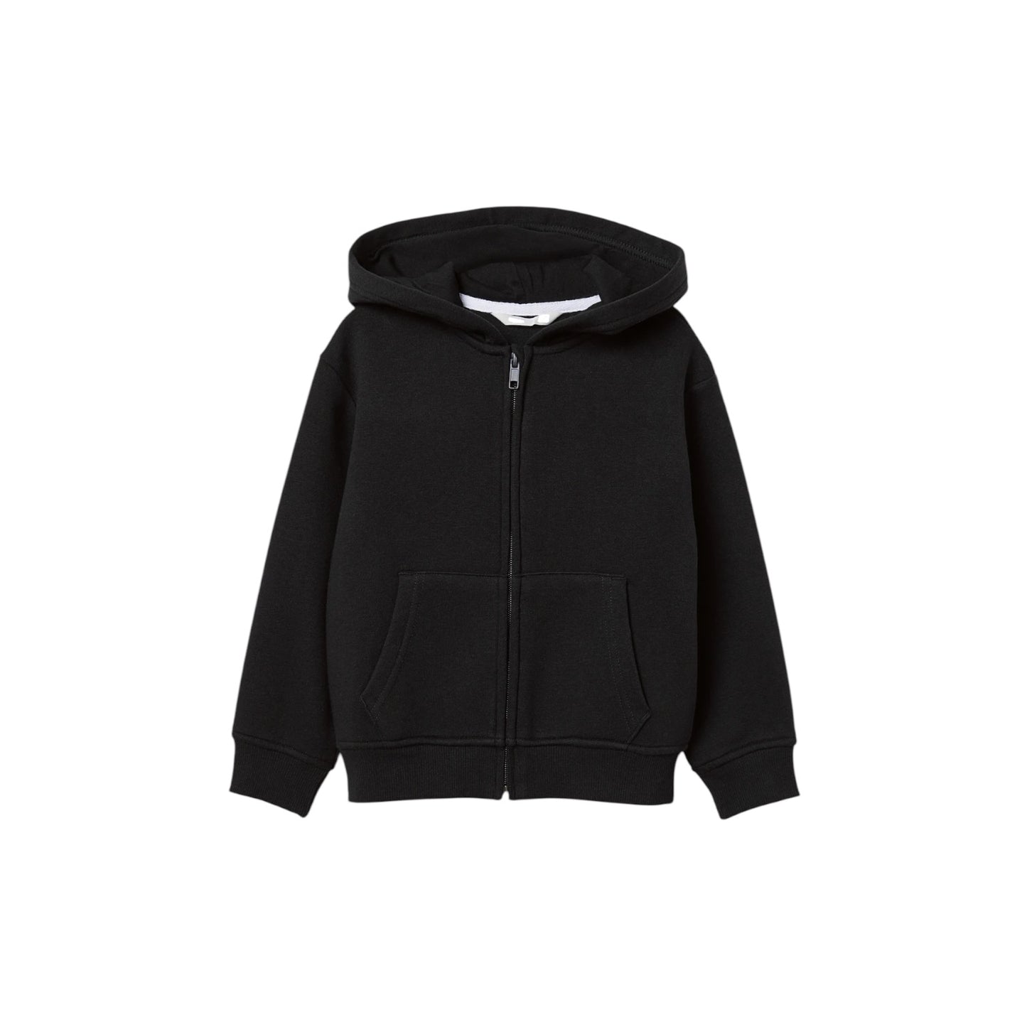 BASIC BLACK ZIPPER HOOD