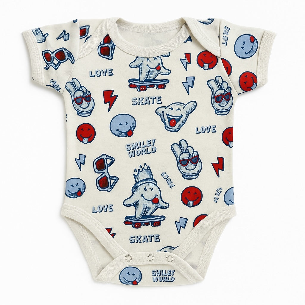 SMILEY WORLD SHORT SLEEVE BODYSUIT