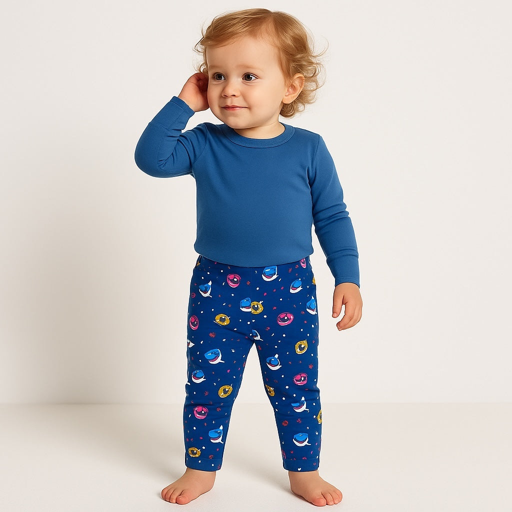 Baby shark blue leggings