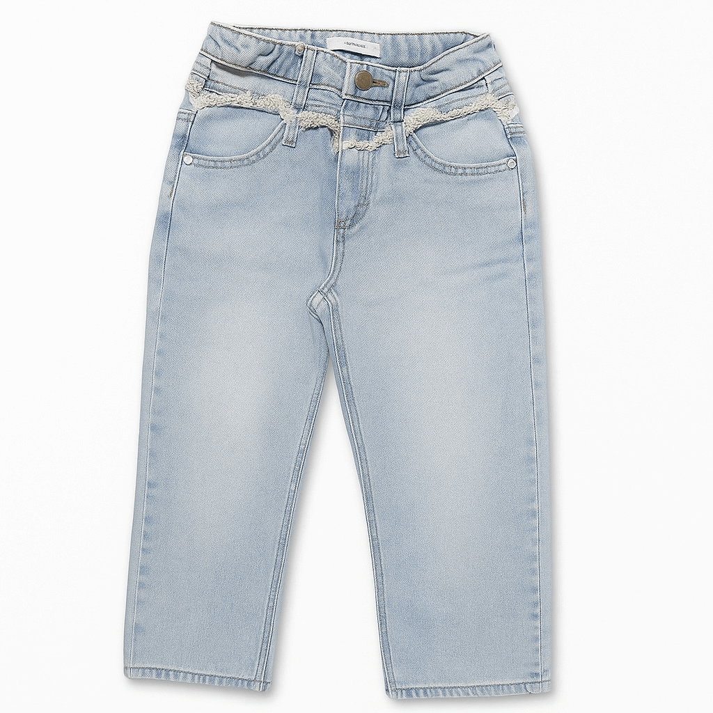 LIGHT BLUE LOOSE BOTTOM DENIM PANT