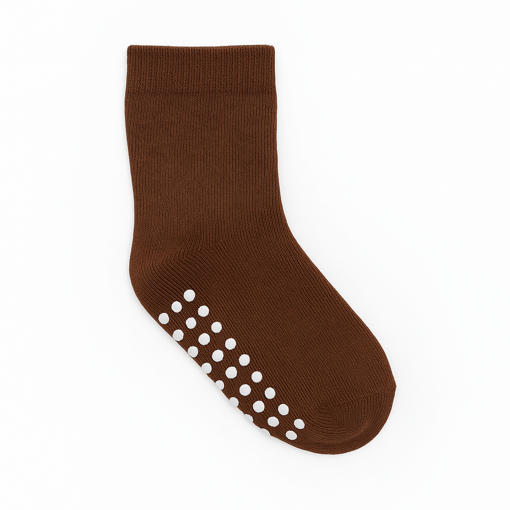 BROWN ANTI SLIP SOCKS