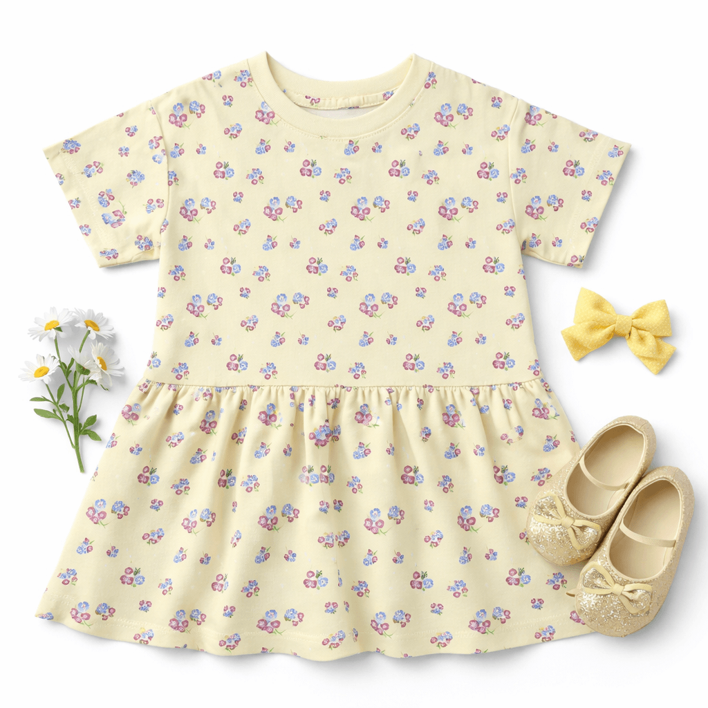 FLORAL YELLOW FROCK