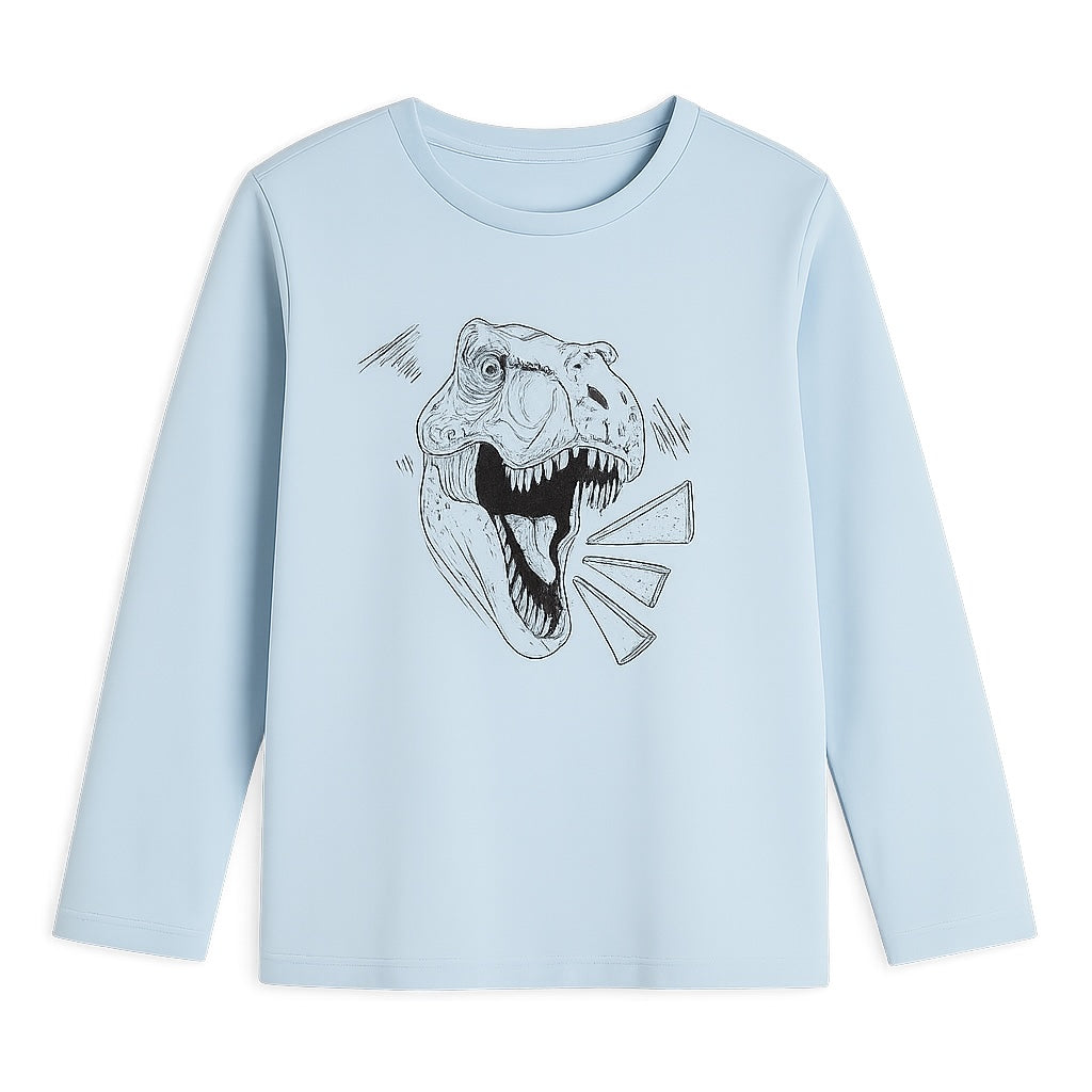 Light blue dino t-shirt
