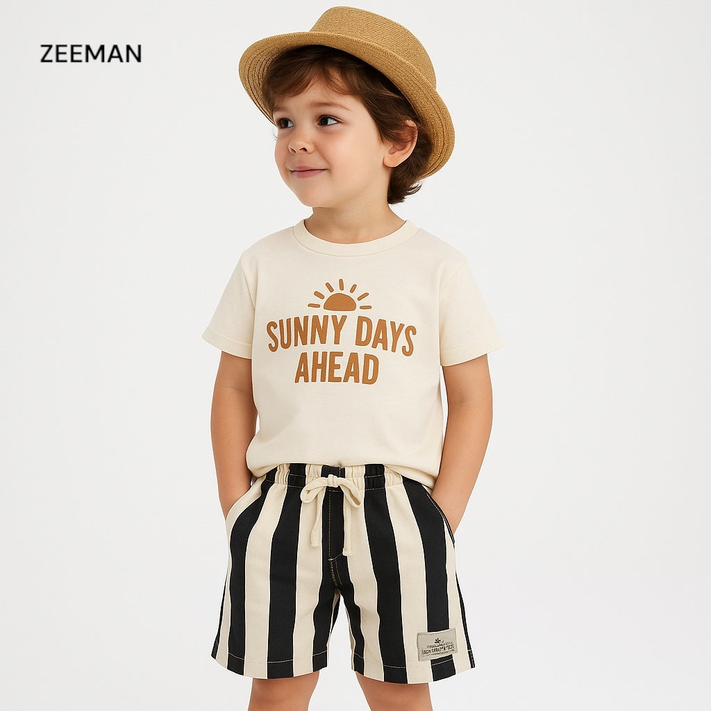 Stripe Black and White Shorts for Baby Boys That Make Everyday Outfits