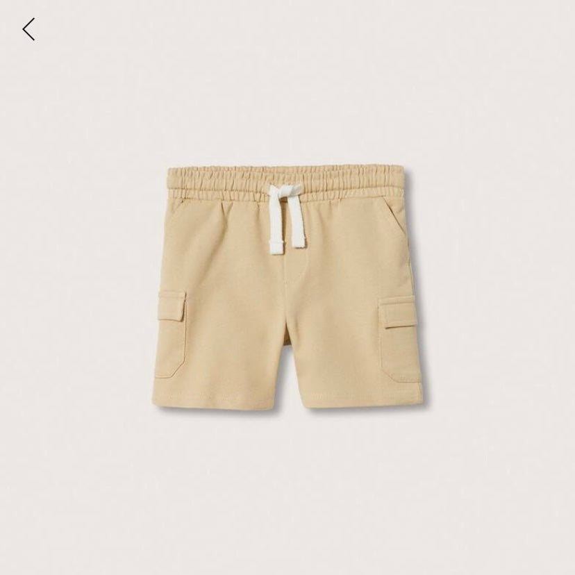 Beige 6 Six Pocket Shorts