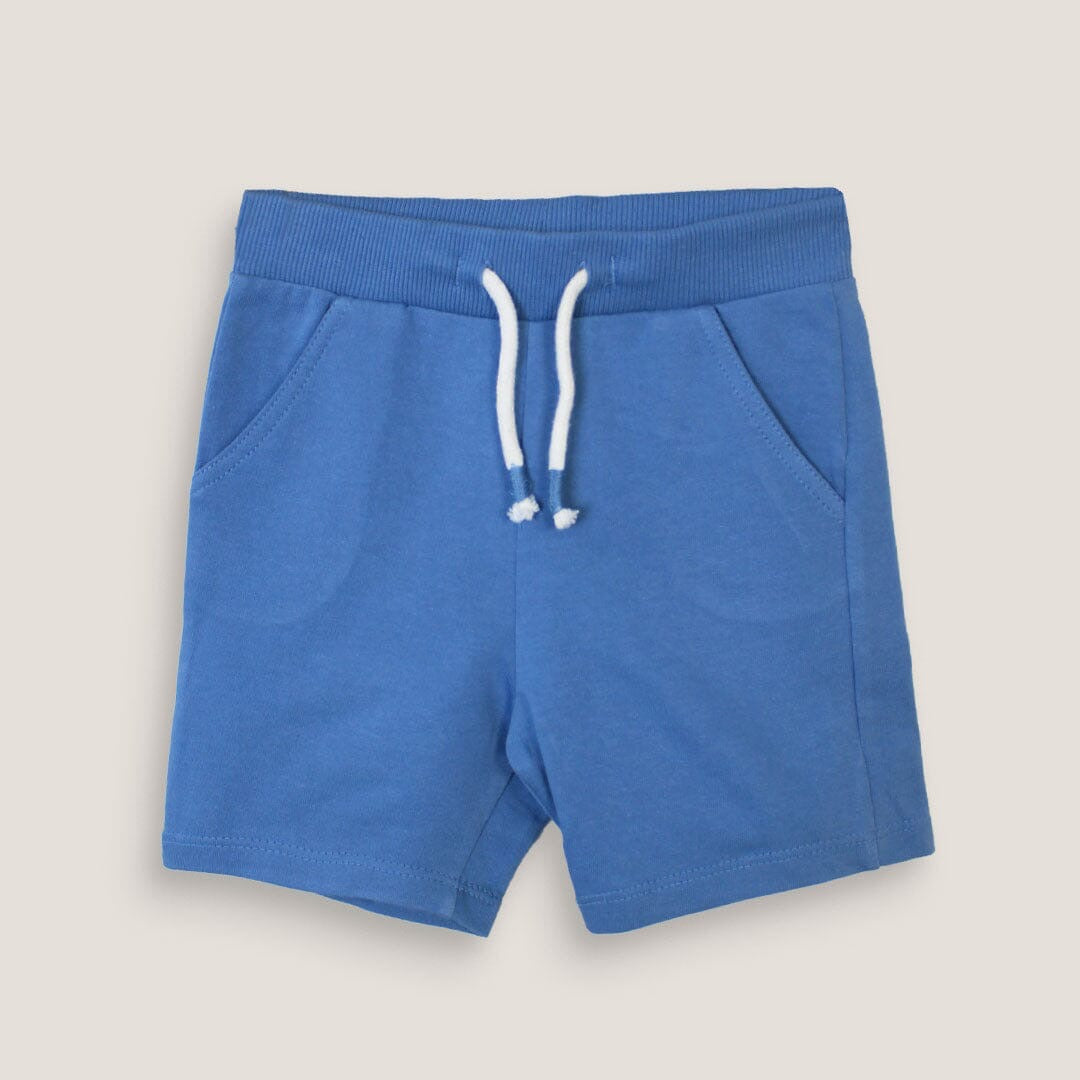 BLUE PLAIN SHORTS
