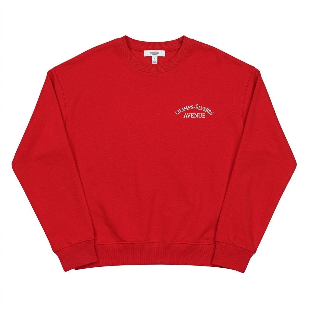 CHAMP RED DROP SHOULDER SWEATSHIRT