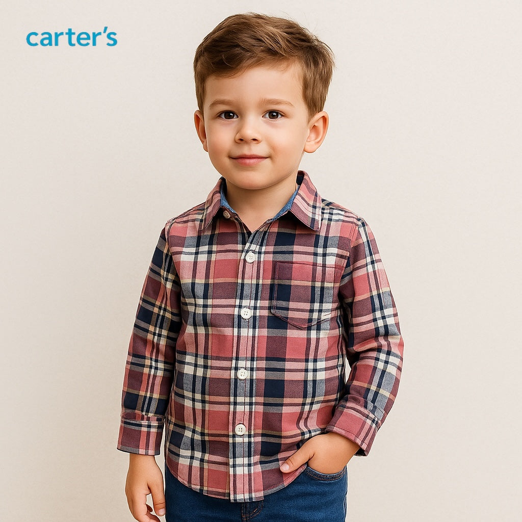 PINK CHECK CASUAL SHIRT