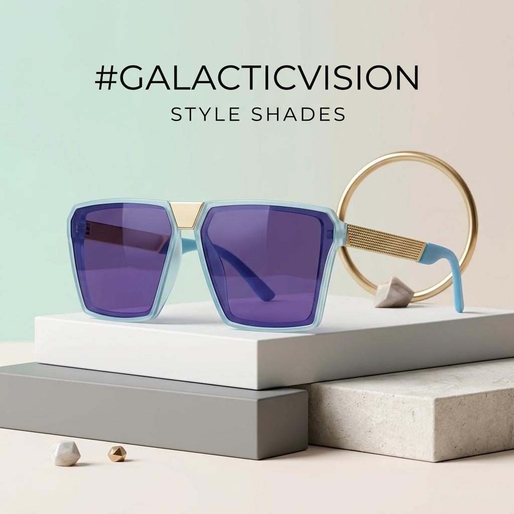 BLUE FASHION SUNGLASSES