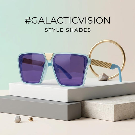 BLUE FASHION SUNGLASSES