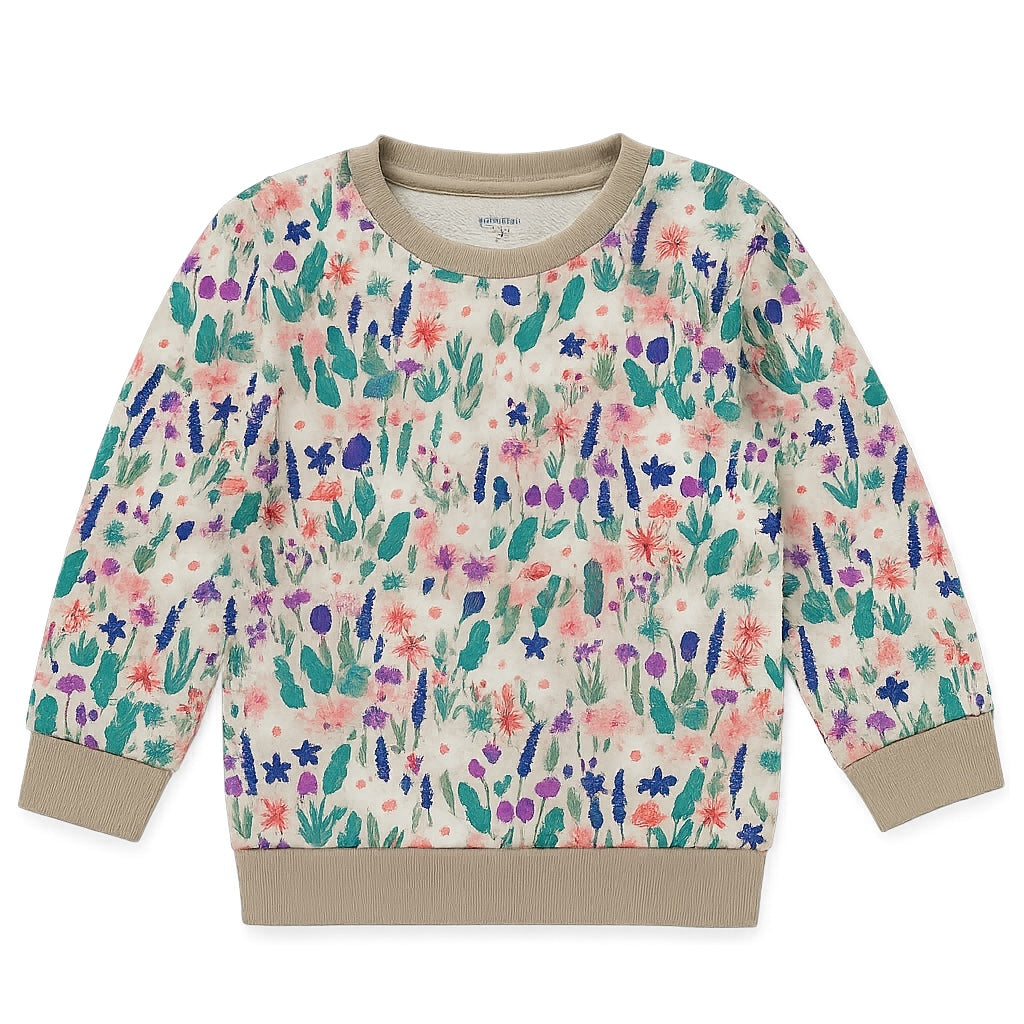 FLORAL ALLOVER SWEATSHIRT
