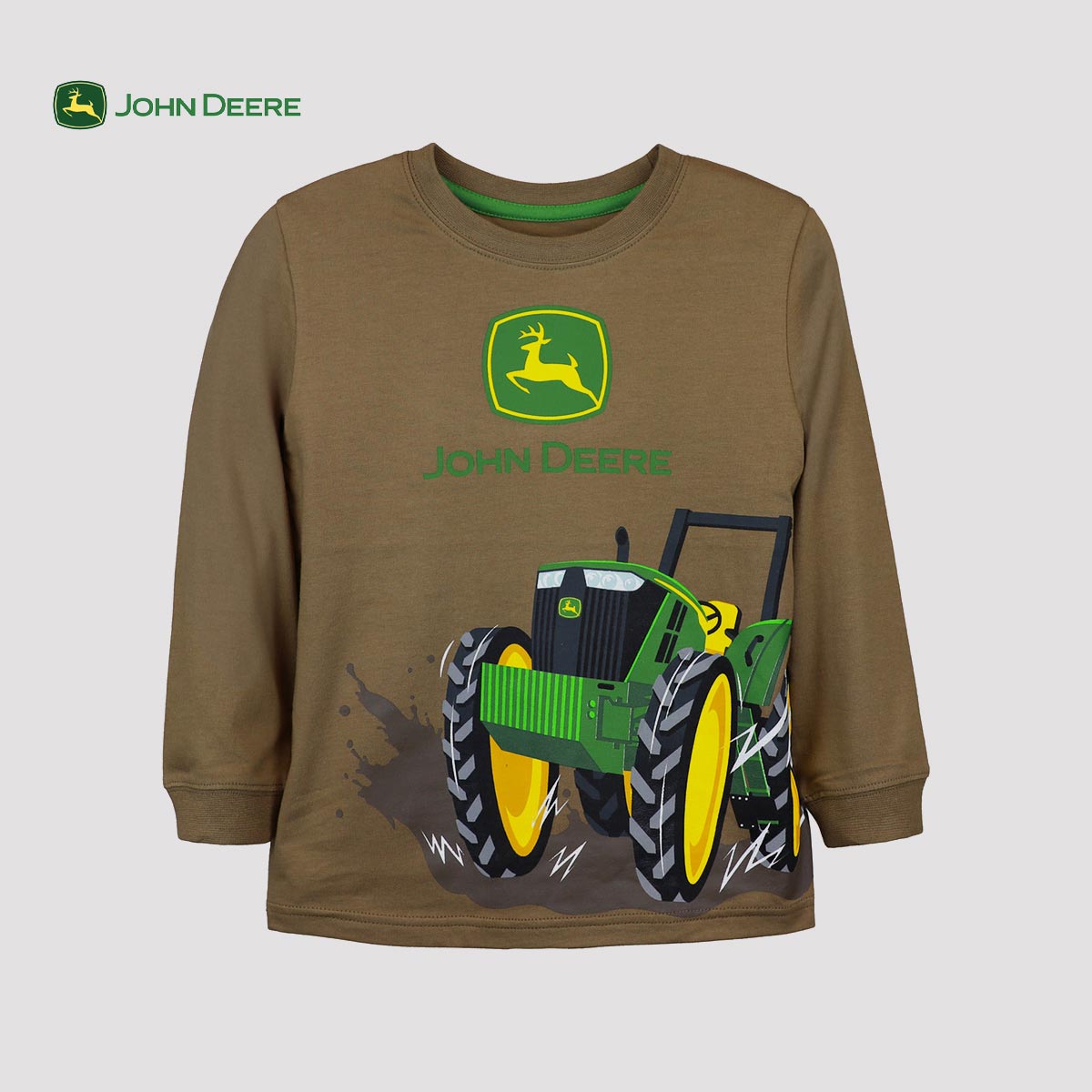TRACTOR PRINT BROWN T-SHIRT
