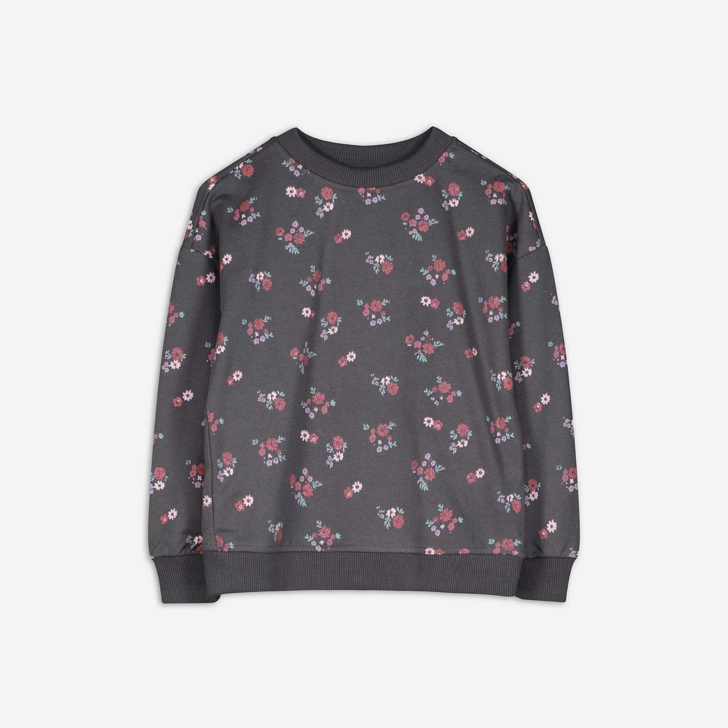 GIRLS FLORAL SWEATSHIRT