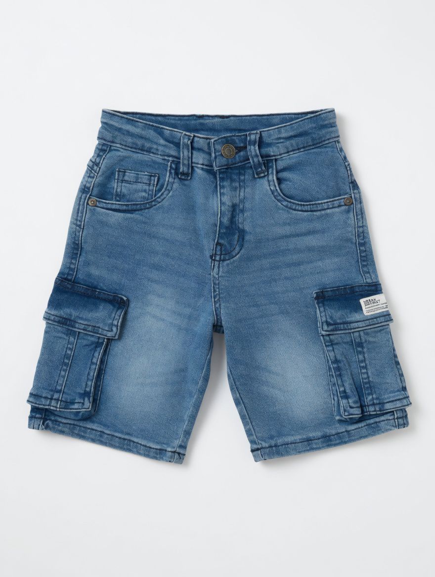 POCKET STYLE DENIM SHORTS