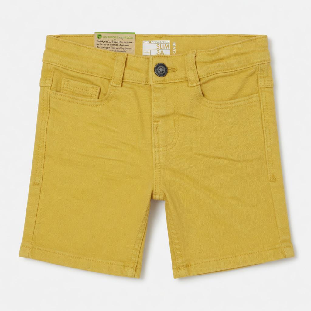 MUSTARD DENIM SHORTS