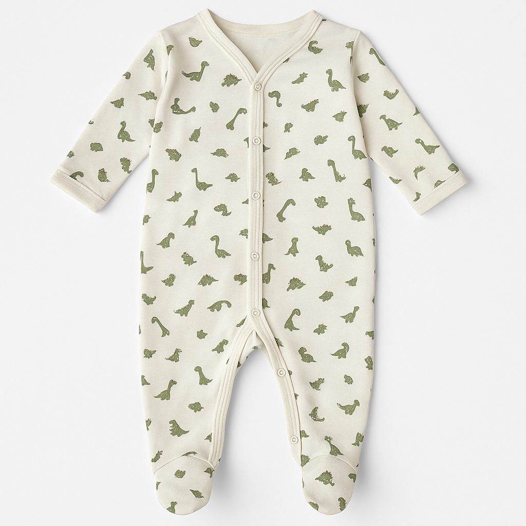 DINO ALLOVER PRINTED ROMPER
