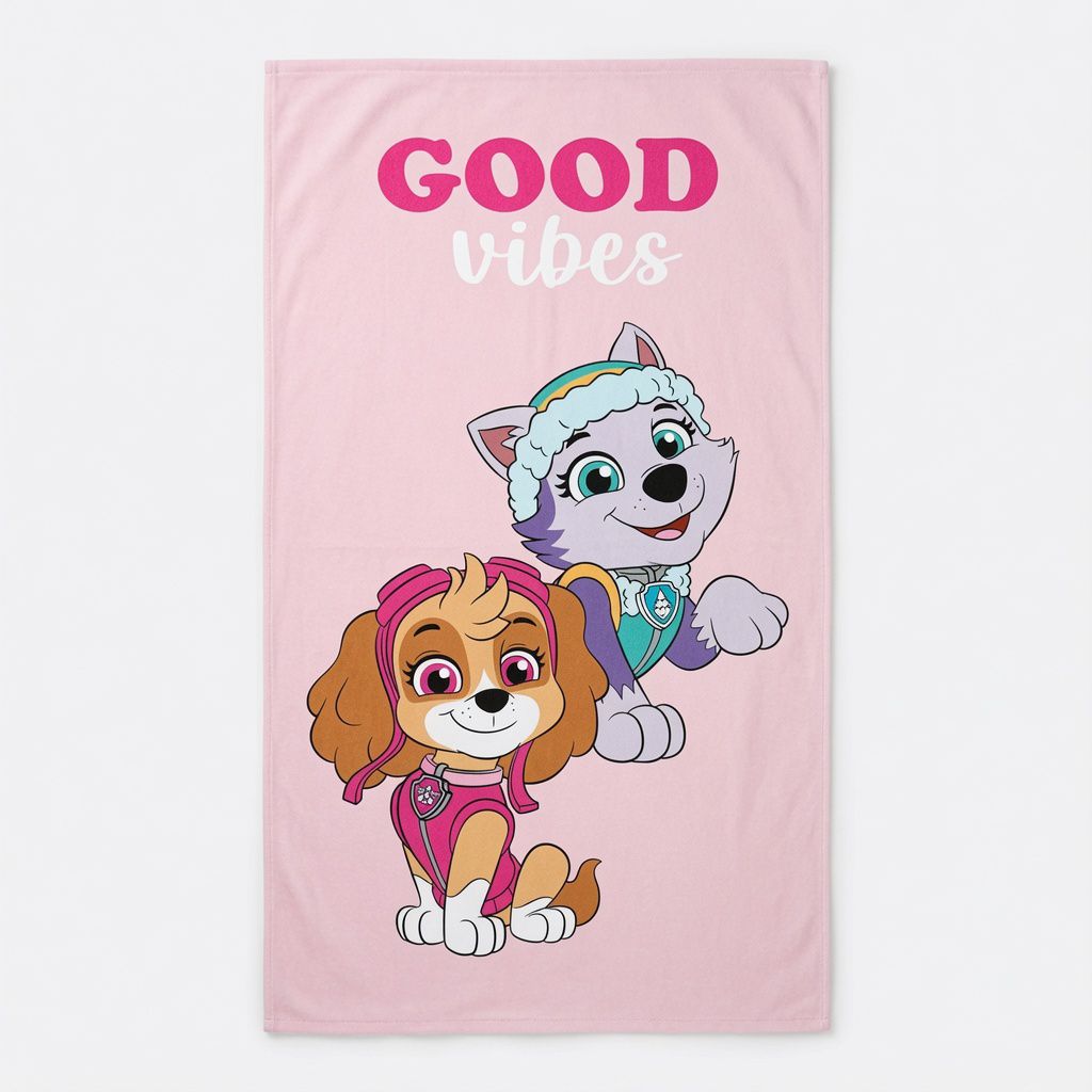 Paw Patrol Pink Bath Towel