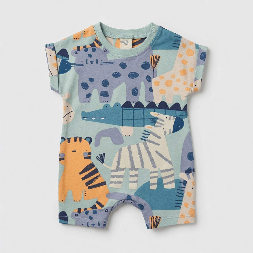 JUNGLE PRINT ROMPER