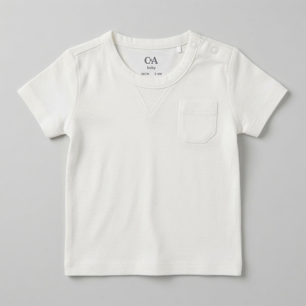 POCKET STYLE OFFWHITE T-SHIRT