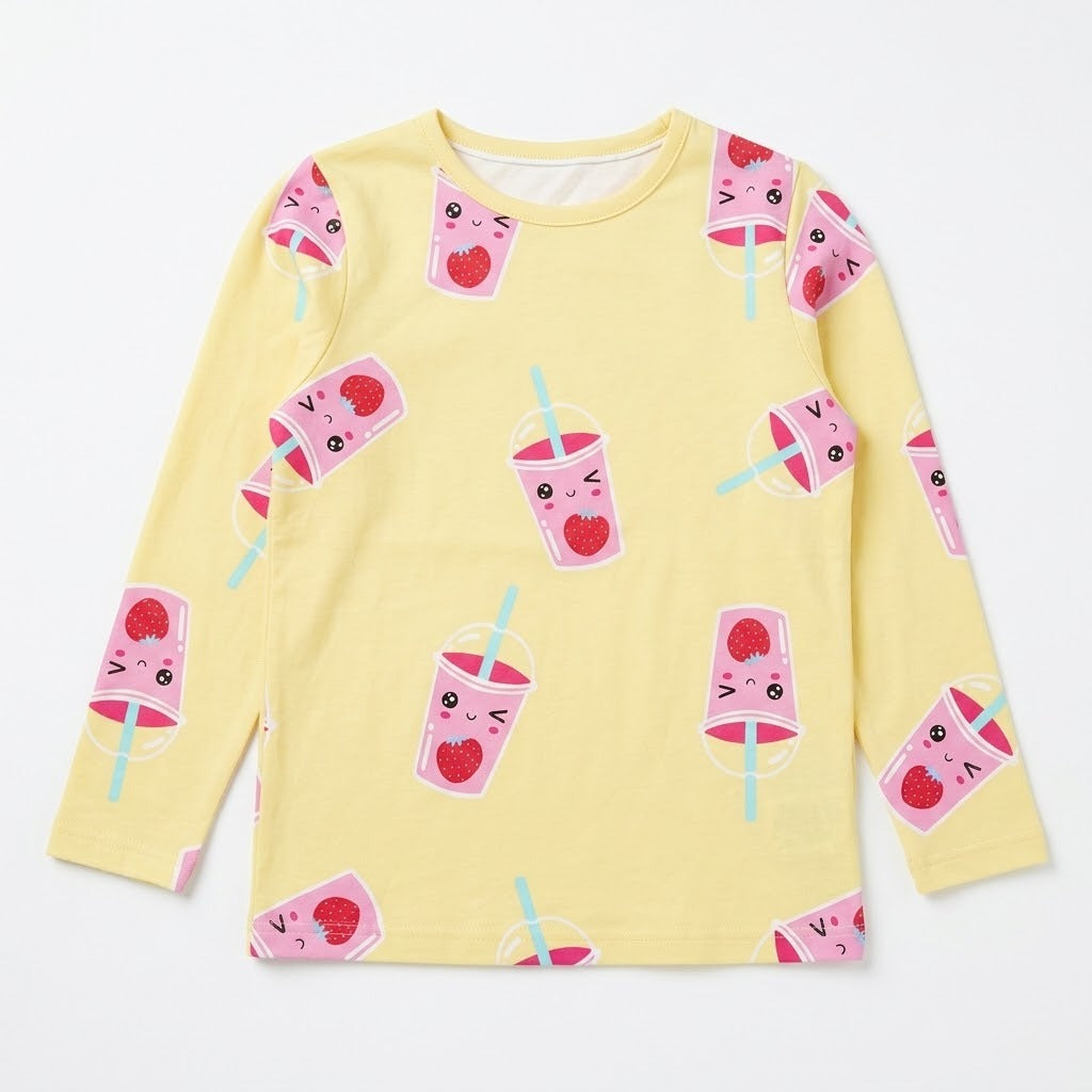PRINTED YELLOW T-SHIRT