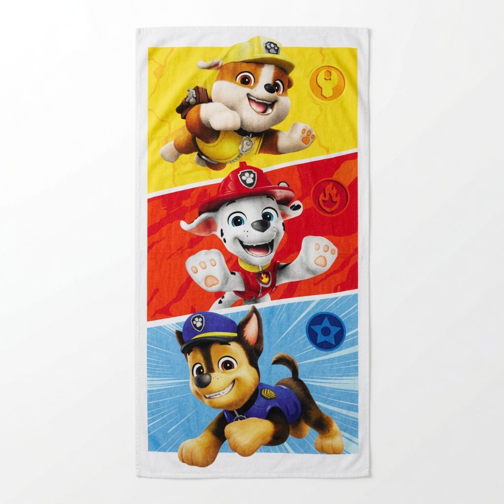 Paw Patrol Beach Towel White