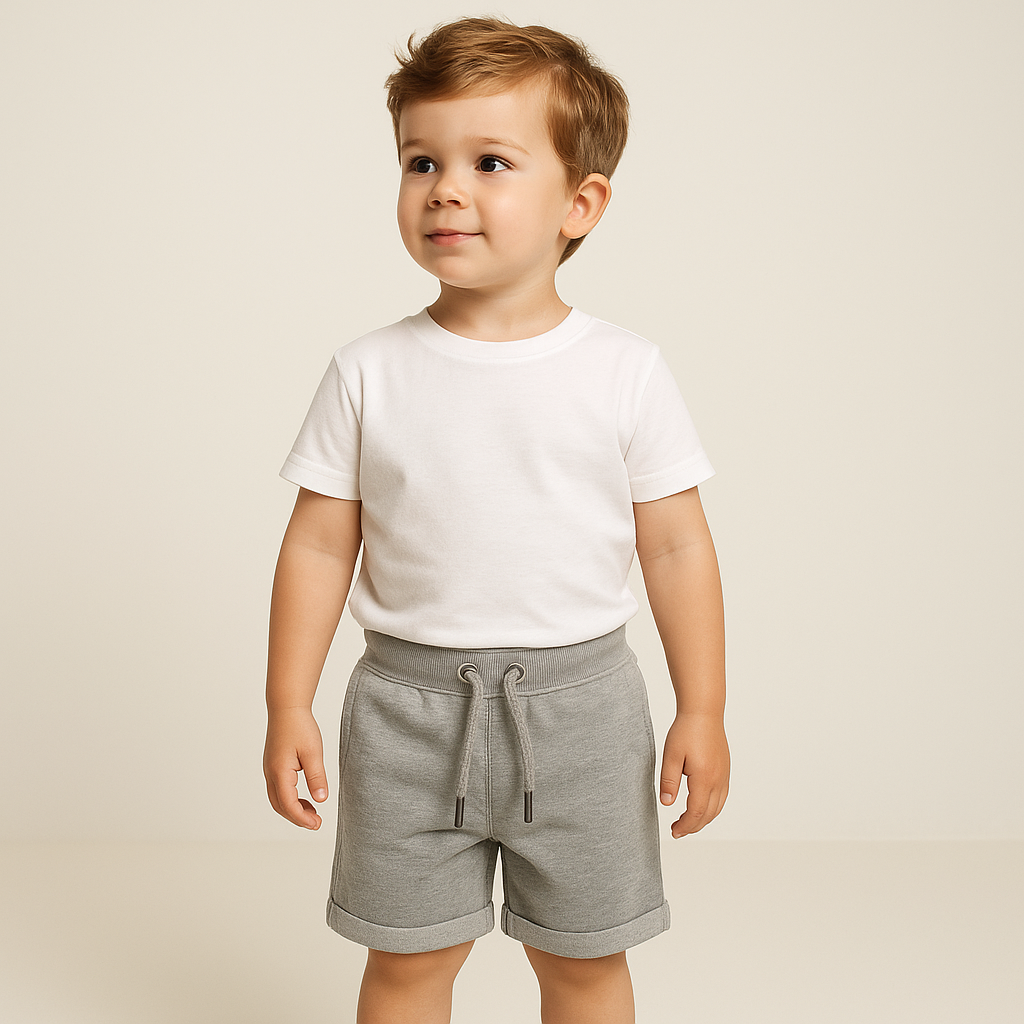 GREY TERRY SHORTS